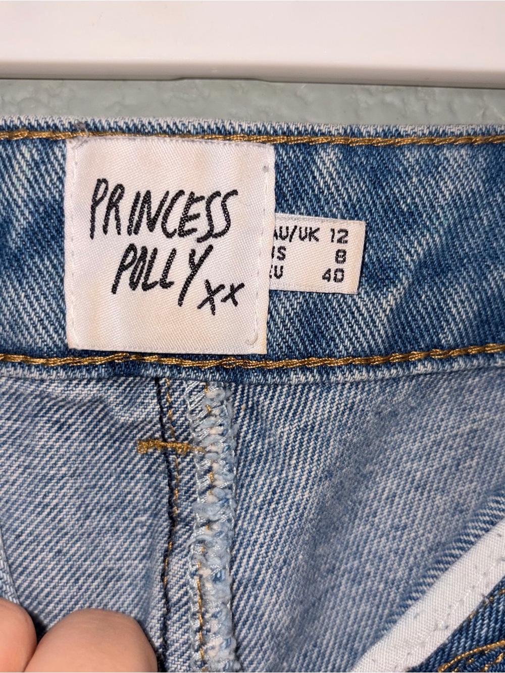 Princess Polly Light Blue Denim High-Rise Jeans